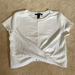 [FREE WP] Twist Ribbed Crop Tee